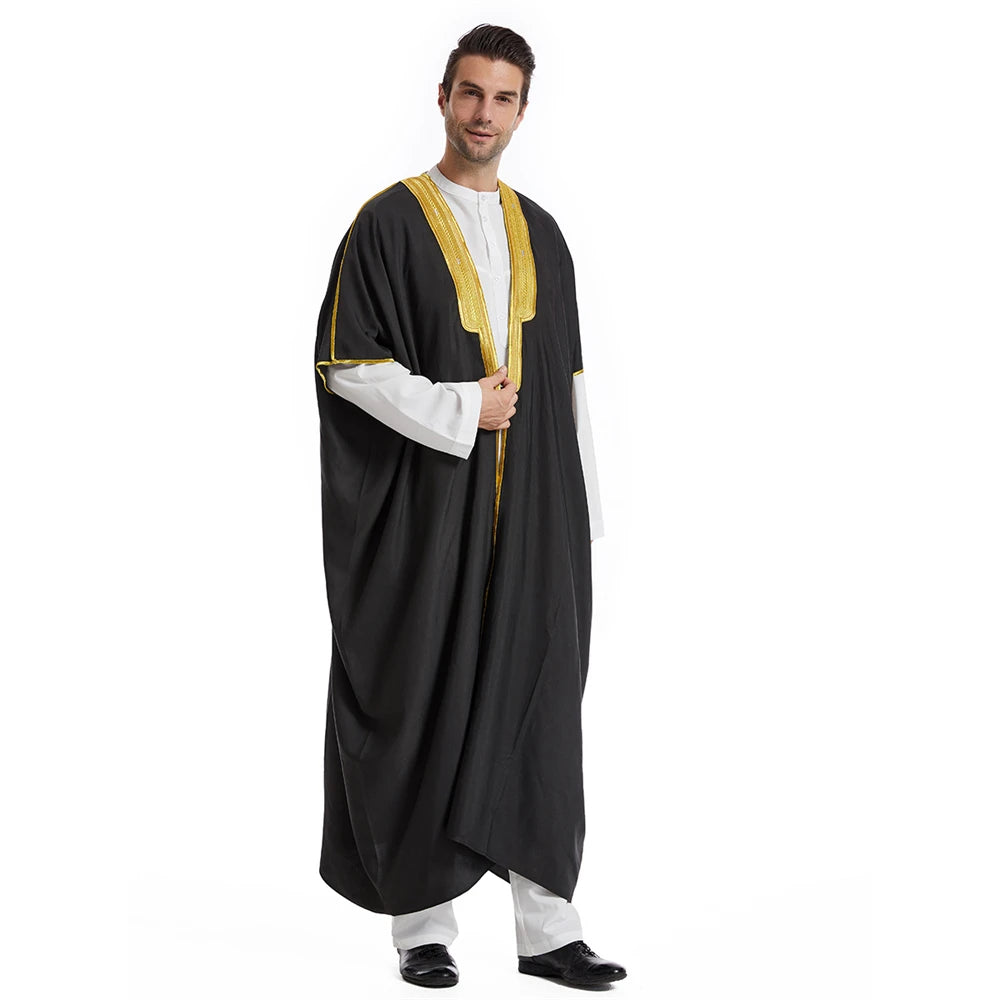 Middle East Mens Robe Muslim Dress Kimono Dishdasha Clothing Islamic Dubai Saudi Abayas Prayer Abaya Kaftan Ramadan Jubba Thobe