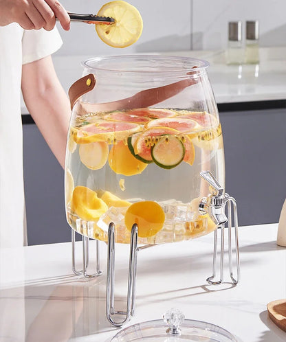 Juice Cup Cold Beverage Dispensing Jug for Water Transparent Kettle Lemonade Container Refrigerator Water Bucket Dispenser Jugs