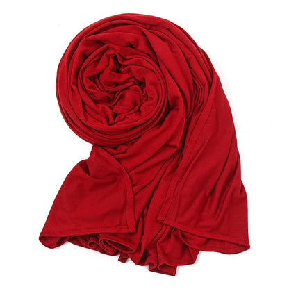 Big Size Jersey Hijabs for Woman Turban Mercerized Cotton Hijab Scarf Shawl Turbans for Women Headscarf Scarves Ramadan Foulard