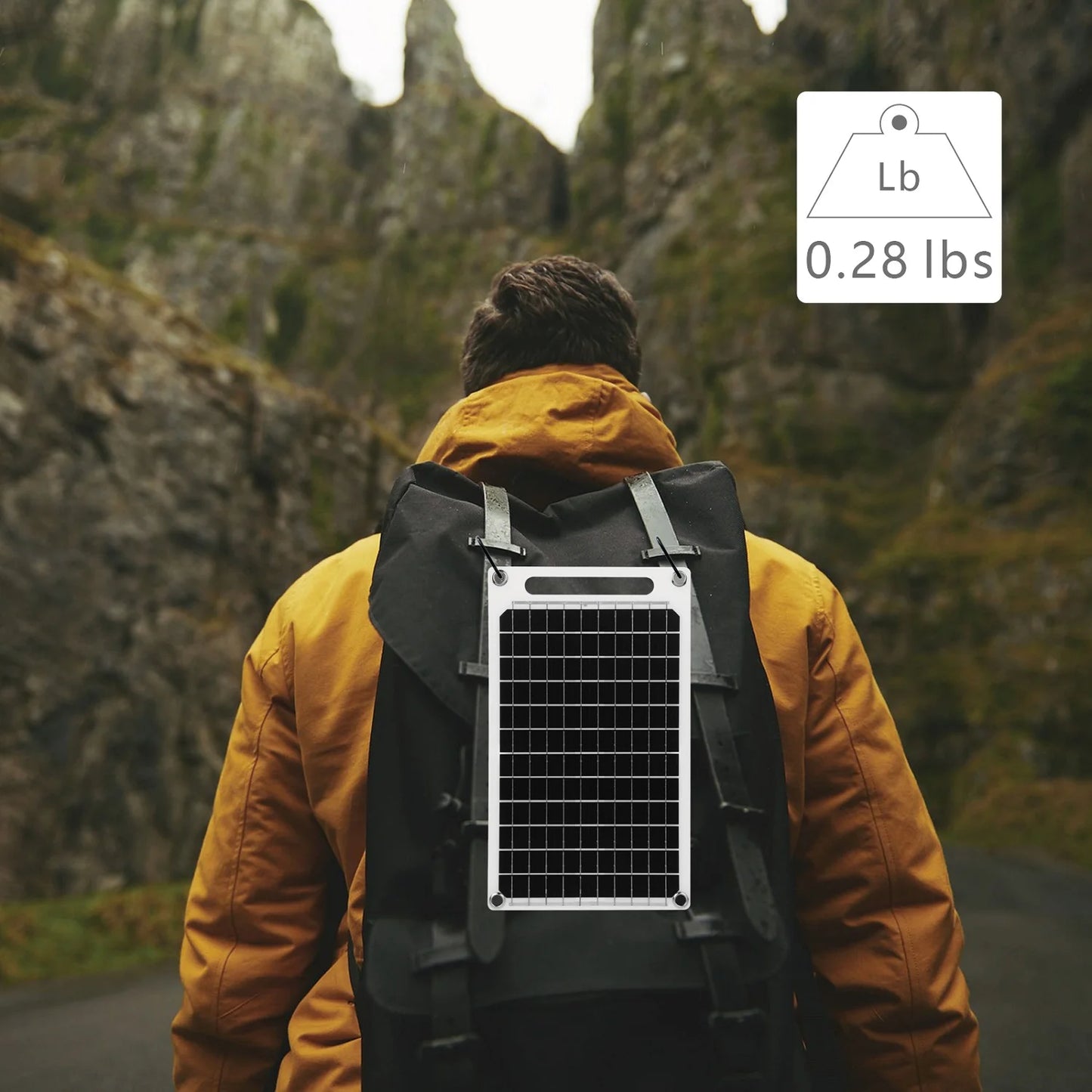 10W Portable Solar Panel-5V Lightweight Mini USB Solar Charger for Phones,Power Banks,Outdoor,Camping,Hiking,Backpacking