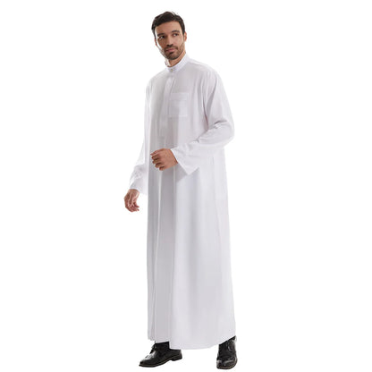 Muslim Abaya Prayer Kaftan Men Kimono Dishdasha Turkey Arabic Djellaba Islam Jubba Thobe Morocco Pocket Robe Ramadan Eid Abayas