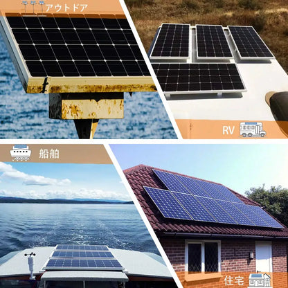 BOGUANG Rigid Solar Panel Set Glass SolarPanel 100W 200W (2pcs 100W Rigid panel solar ) 18V Photovoltaic charging for battery