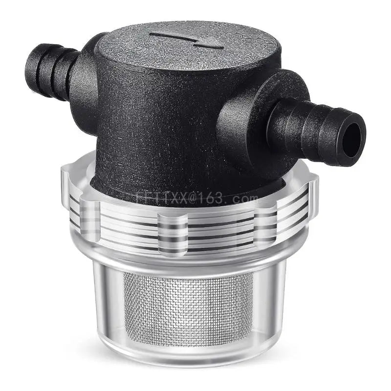 Water Pump Strainer 1/2Inch Hose Barb In-Line Strainer Twist-On Sprayer Filter for Water Pump RVs Campers Boats