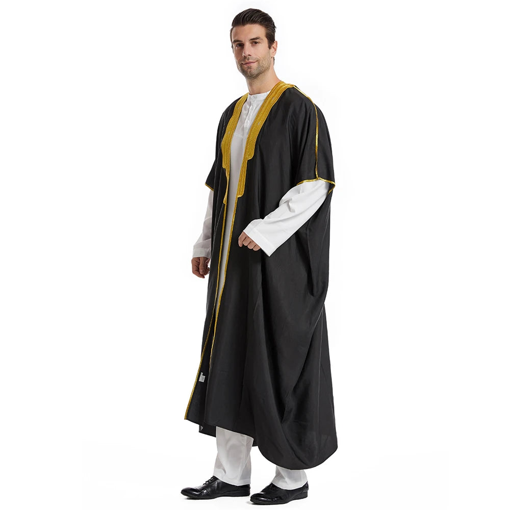 Middle East Mens Robe Muslim Dress Kimono Dishdasha Clothing Islamic Dubai Saudi Abayas Prayer Abaya Kaftan Ramadan Jubba Thobe