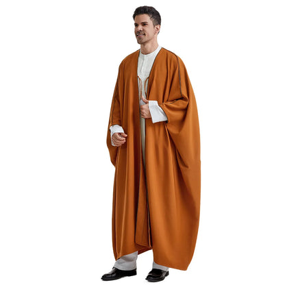 Abaya 2024 New Style Men's Robe, Arab, Saudi, Iranian, Dubai, United Arab Emirates Men's Muslim Fashion Outerwear Clothing M-XL