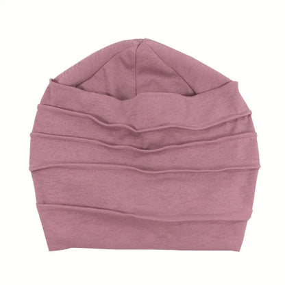 Breathable Elastic Women's Turban Hat Soft Ruffle Head Wrap Cap Lady Cancer Chemo Cap Muslim Headscarf Hat