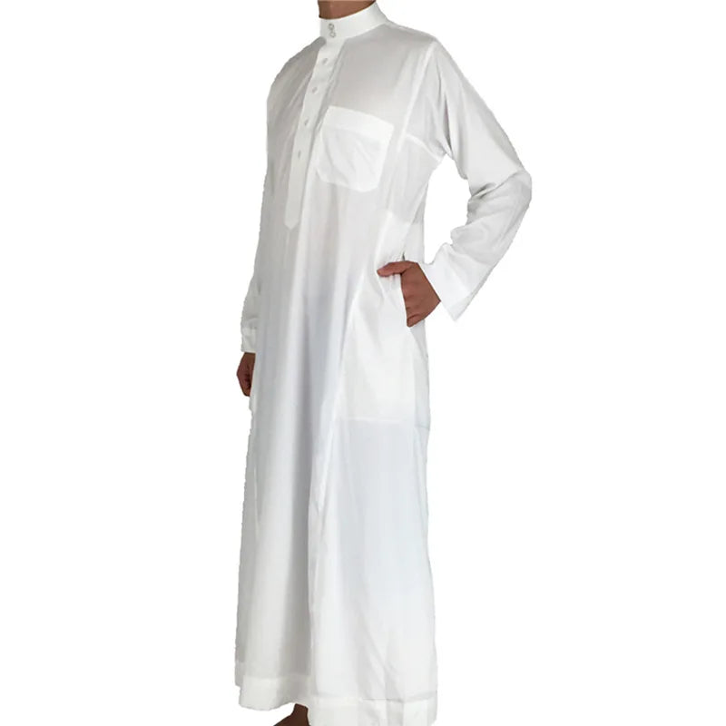 Muslim Fashion Men Robe Kaftan Abaya Pakistan Jubba Men Bonnet Homme Musulman Arabic Islamic Clothing New Qamis Homme Musulman