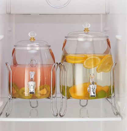 Juice Cup Cold Beverage Dispensing Jug for Water Transparent Kettle Lemonade Container Refrigerator Water Bucket Dispenser Jugs