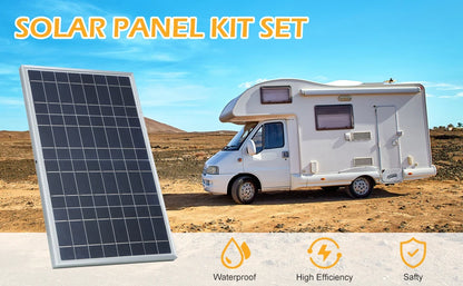 300W Solar Panel 12V Portable Solar Cell Outdoor Rechargeable Solar Kit Household Solar Generator Solar Charger RV Power Supply