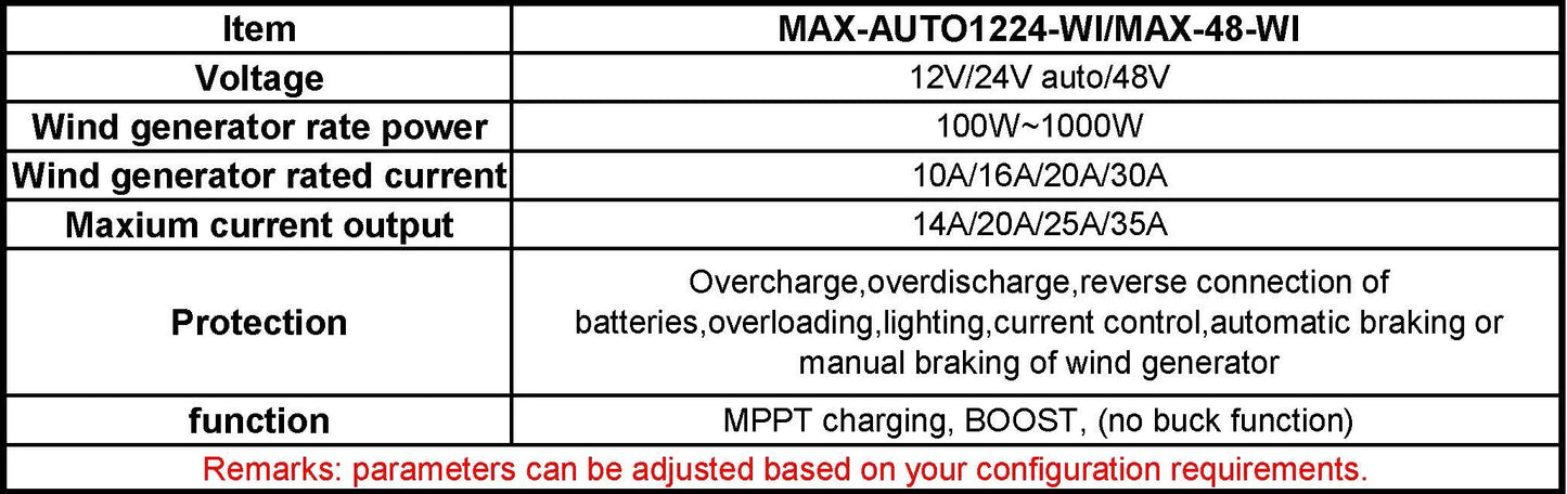 100-5000W High Quality MPPT Wind Charge Controller 12v/24v AUTO,Low Wind Speed Boost,Water Proof,High Heat Dissipation Design