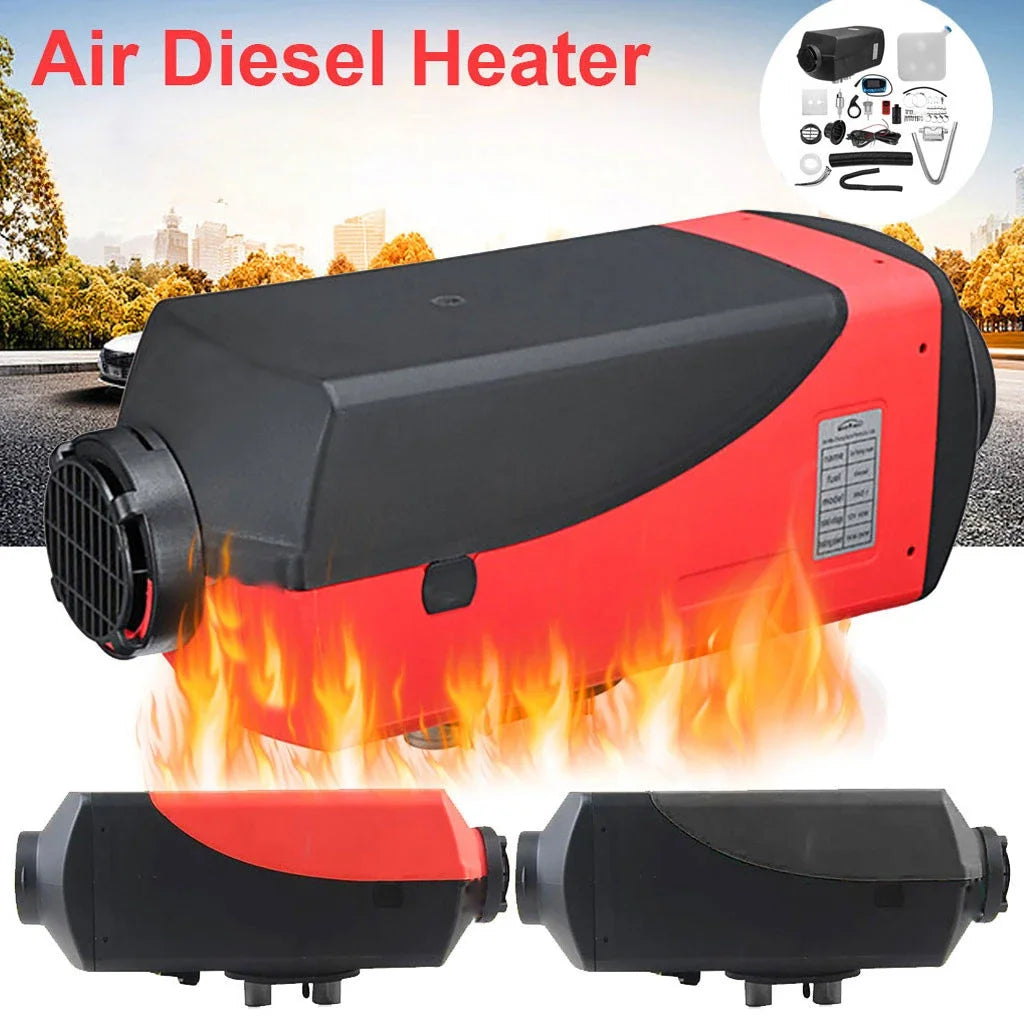 2KW/5KW Car Air Diesels Heater 24V Parking Heater With Remote Control LCD Monitor AUTO Ignition Copper Heater For RV Truck Boats