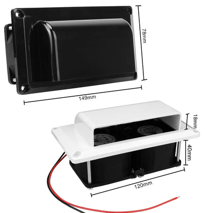 For Camper Trailer Motorhome Boat Marine Yacht White Black Fans Exhaust Fan Car Accessories Caravan Side Air Vent Ventilation