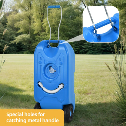 10.6 Gallon Large Capacity Portable Water Holding Tank w/ Catching Metal Handle