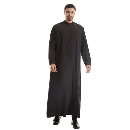 Muslim Abaya Prayer Kaftan Men Kimono Dishdasha Turkey Arabic Djellaba Islam Jubba Thobe Morocco Pocket Robe Ramadan Eid Abayas