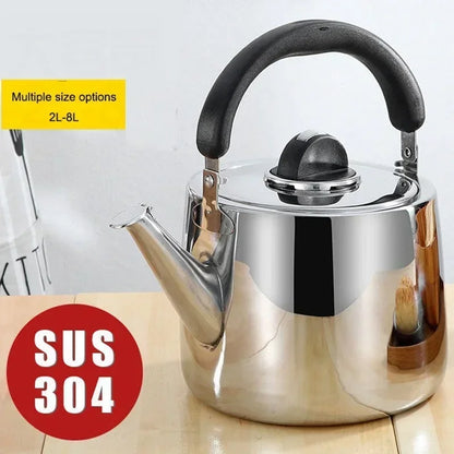 2L/3L/4L Thickened Whistle Kettle 304 Stainless Steel Rapid Heating Boiling Water Pot For Home Tea Kettle