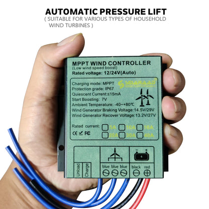 2000W 10A 20A 30A 40A 12V 24V Auto 48V MPPT Wind Charge Controller For Wind Turbine Generator Water Proof IP68 For Home Use