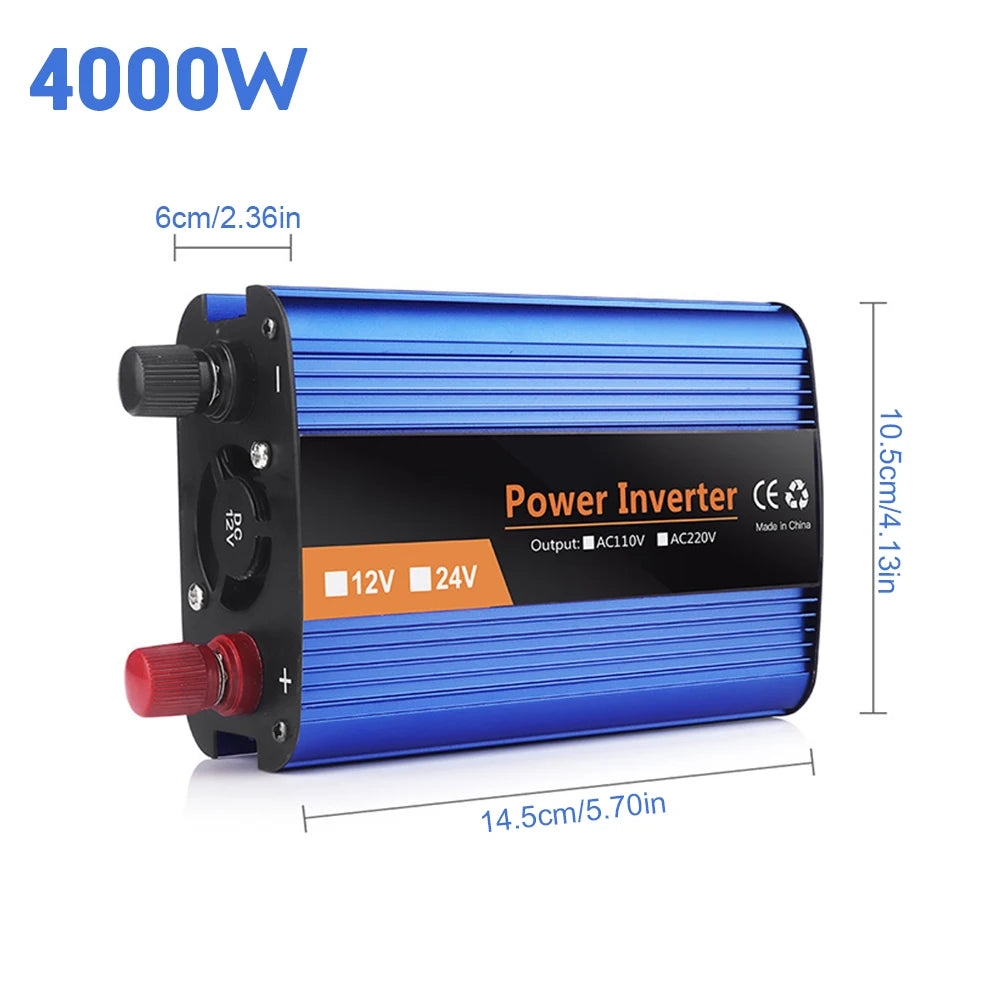 6000W Pure Sine Wave Inverter Car Solar Inverter 12V/24V 220V Sine Wave Voltage Converter Adapter инвертор 12v 220v чистый sinus