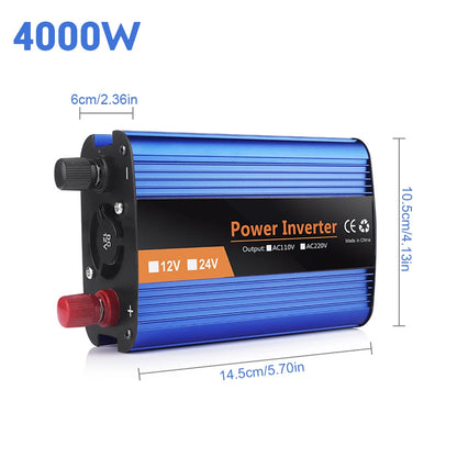 6000W Pure Sine Wave Inverter Car Solar Inverter 12V/24V 220V Sine Wave Voltage Converter Adapter инвертор 12v 220v чистый sinus