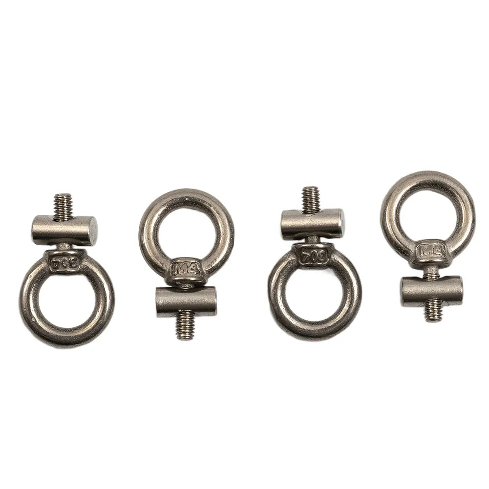 2-8PCS Awning Rail Stoppers 6mm Stainless Steel Stops Campervan Caravan Outdoor Slide Rail Track Cable Hanger Ring Screws