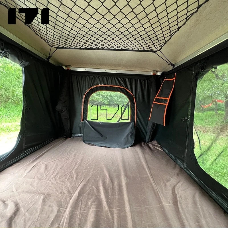 Quick Build Camping Travel Tent Camper Van Pop Up Roof Top Rooftop Tent Hard Shell Camping With Customizable Color