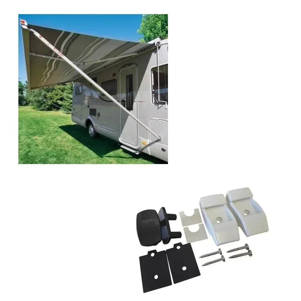 2Set Plastic Awning Leg Bracket Kits For Fiamma F45s F80s F65 Awning Outdoor Motorhome Caravan Awnings Accessories 98655-176