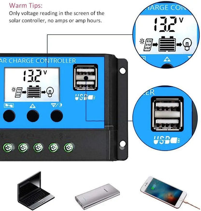 2PCS 200W 100W Flexible Solar Panel 12V 24V Solar Charge Battery Solar Panel Kit 30A Controller Camping RV Home Solar Power Bank