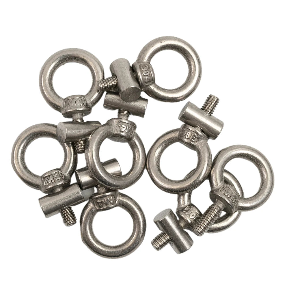 2-8PCS Awning Rail Stoppers 6mm Stainless Steel Stops Campervan Caravan Outdoor Slide Rail Track Cable Hanger Ring Screws