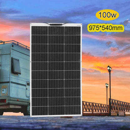 140w 120w 100w 12v solar panel battery charger upgrade photovoltaic panel for home roof balcony camper boat RV EU warehouse ship