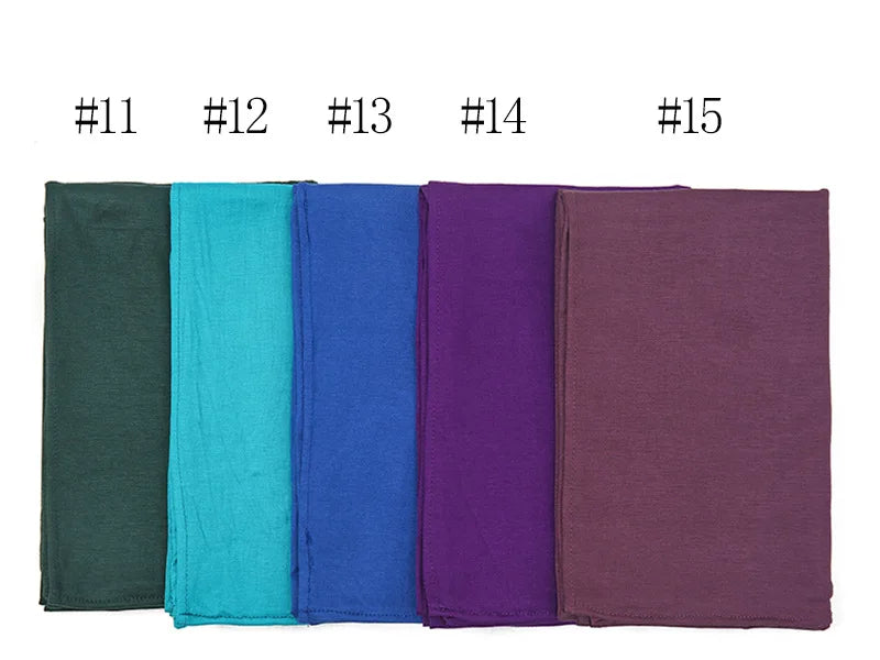 Big Size Jersey Hijabs for Woman Turban Mercerized Cotton Hijab Scarf Shawl Turbans for Women Headscarf Scarves Ramadan Foulard