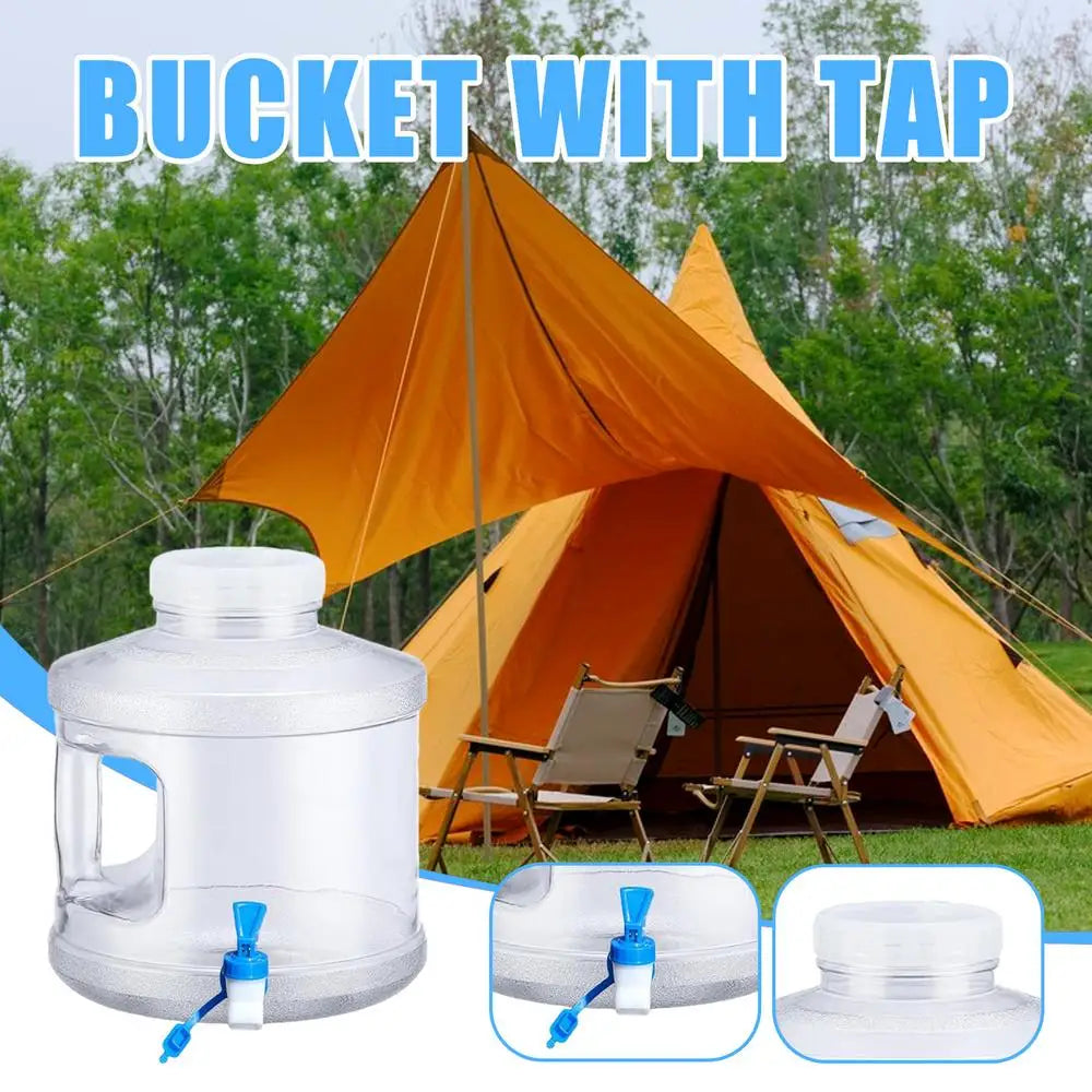 7.5L Portable Water Tank with Spout Food Safe Water Tank with Screw Lid Tap Suitable for Camping with Handle Portable Water Tank