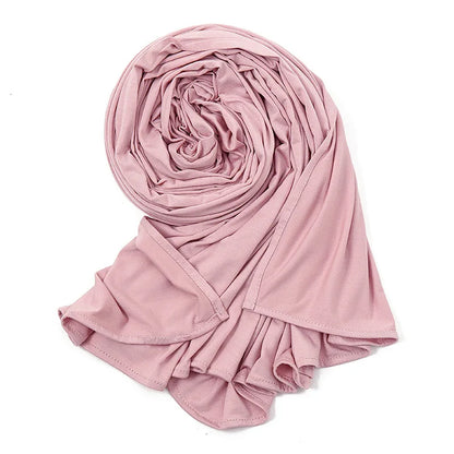 Big Size Jersey Hijabs for Woman Turban Mercerized Cotton Hijab Scarf Shawl Turbans for Women Headscarf Scarves Ramadan Foulard