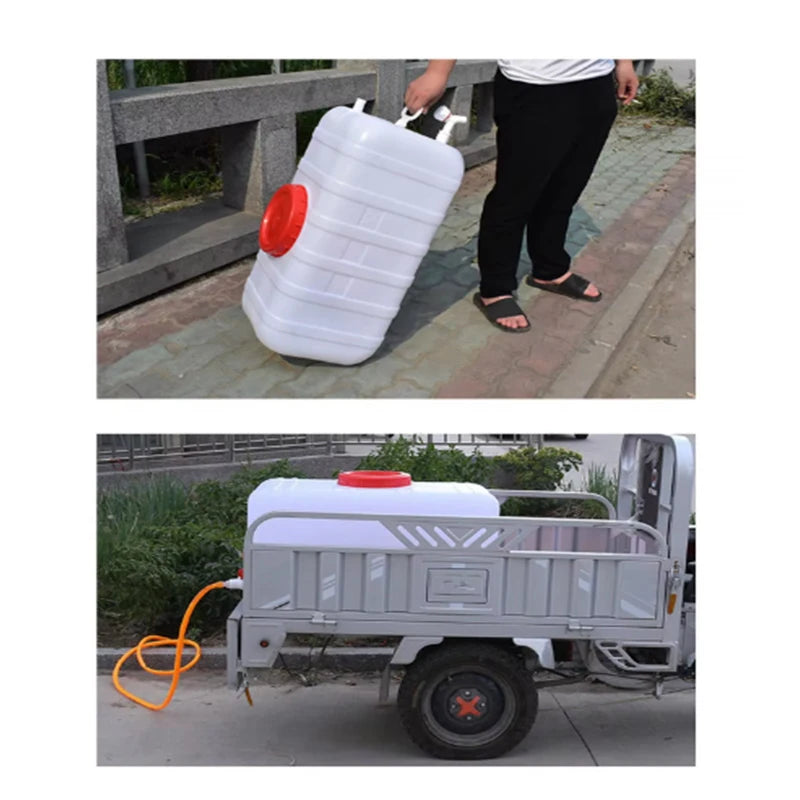 Vehicle Mounted Plastic WaterTank Solar Protection Thickened Food Grade Large Bucket Horizontal Water Storage Bucket Household