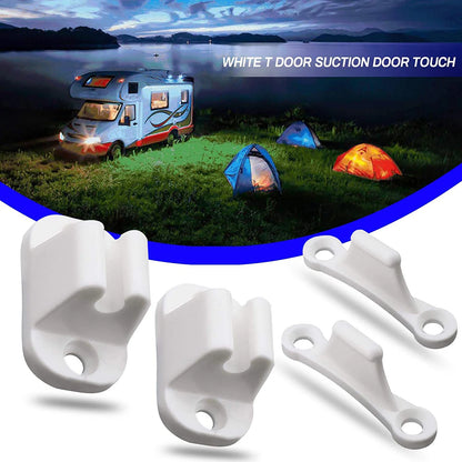 2Pcs Caravan RV Door Retainer Stopper Resile Catch Stay Limiters Camping Push Catch Holder Camper Motorhome Boat Trailer Nylon