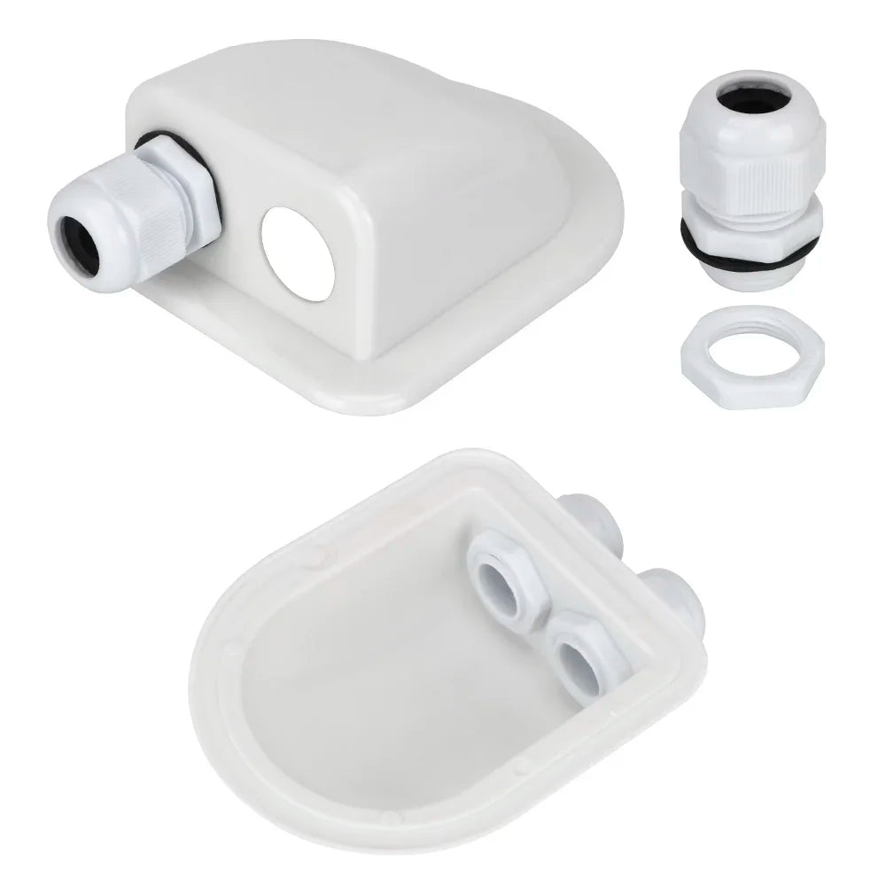 Caravan Solar Car Junction Box Cable Entry Gland Box Roof Wire Entry Cable Connector Holder Dual Hole camper van