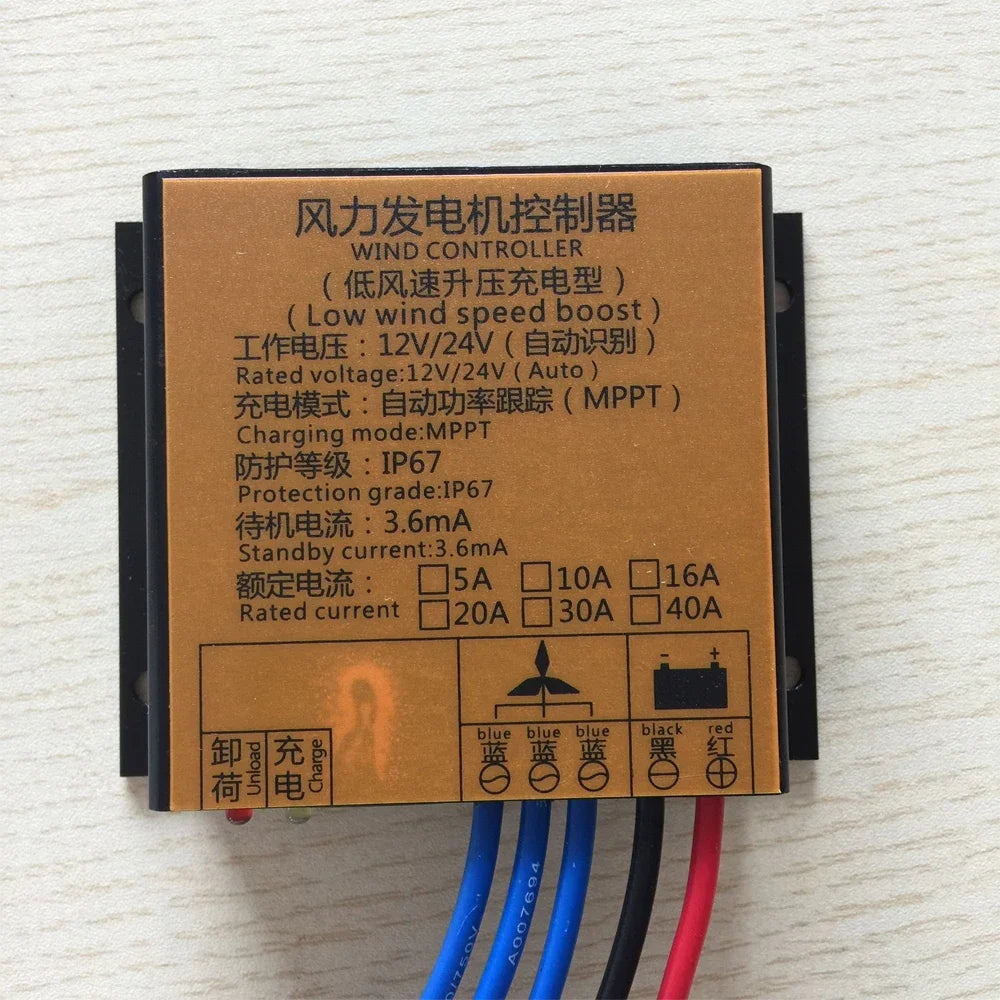 100-5000W High Quality MPPT Wind Charge Controller 12v/24v AUTO,Low Wind Speed Boost,Water Proof,High Heat Dissipation Design