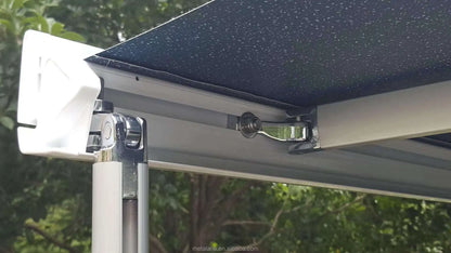 Caravan Awnings,Motorhome Manual Electric RV SunShade Cassette Awnings Caravan Camper Van Awning With Led Light Strip