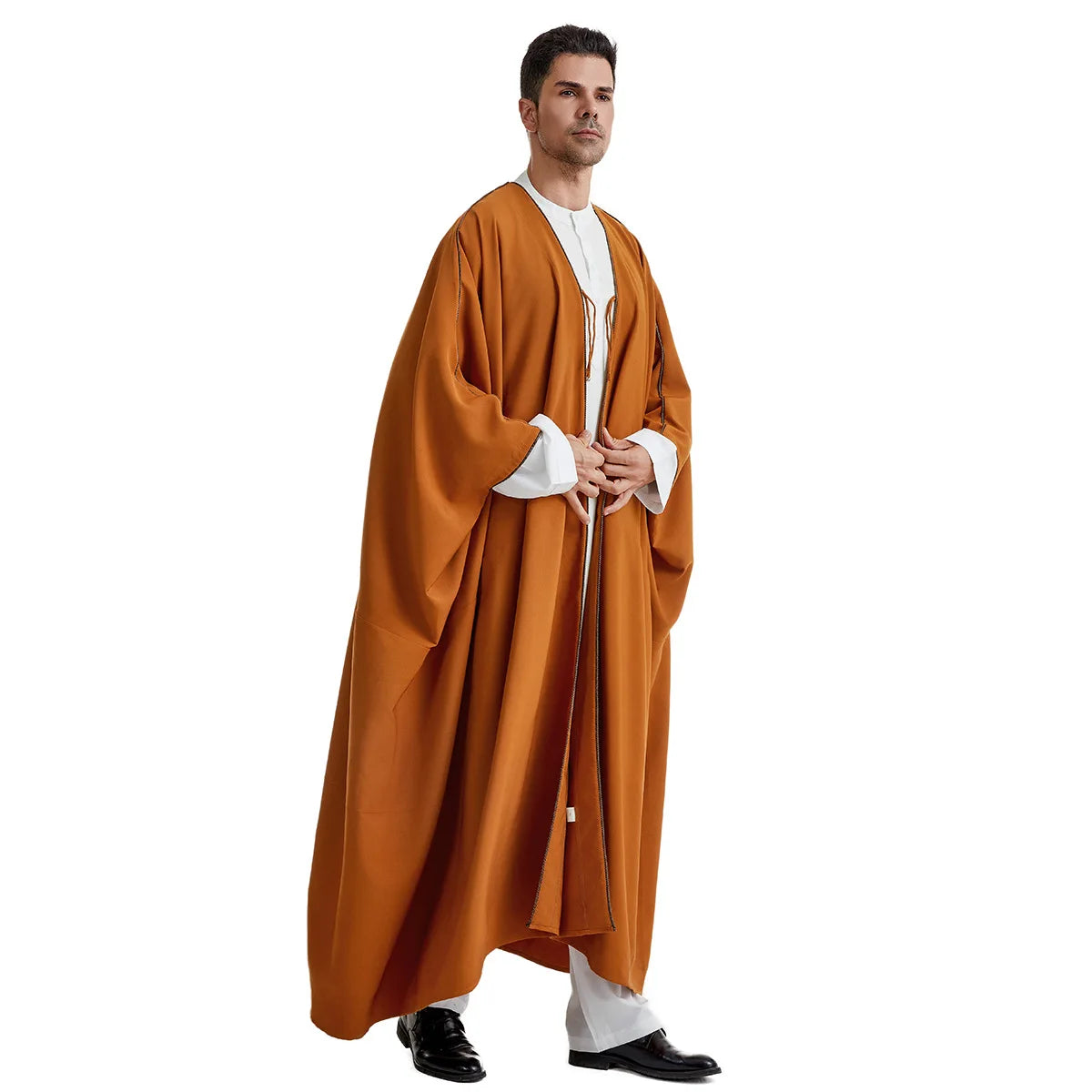 Abaya 2024 New Style Men's Robe, Arab, Saudi, Iranian, Dubai, United Arab Emirates Men's Muslim Fashion Outerwear Clothing M-XL