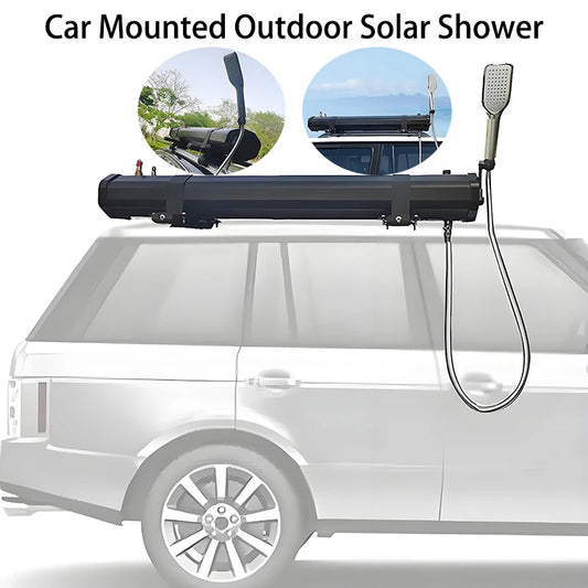 20L Car Mounted Large Capacity Solar Shower Outdoor Off-Road RV Camping Self Driving Tour Horizontal Car Shower Water Tank