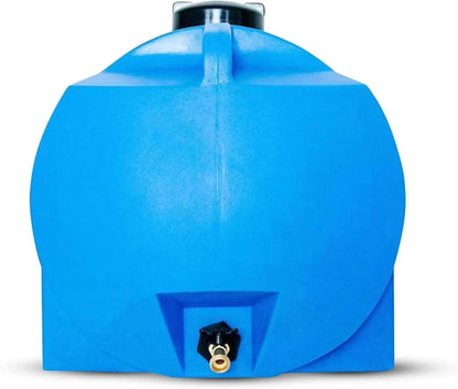 1 Pack Portable Water Tank Plastic Handle & Hose Spigot 35 Gallon Blue Constructed From Rugged High-density Polyethylene (HDPE)