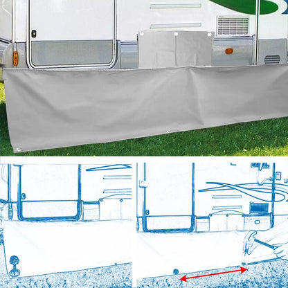 1set Campervan Motorhome Awning Skirt Draught Excluder Fits Most Of Large Vans CARAVAN AWNING DRAUGHT SKIRT 7m LengthX 50cm