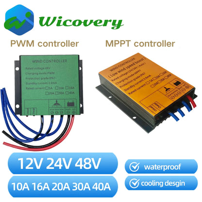 MPPT Wind Turbine Charge Controller 12V 24V AUTO 48V Water Proof Regulator For 100W-1000W Small Windmill Generator