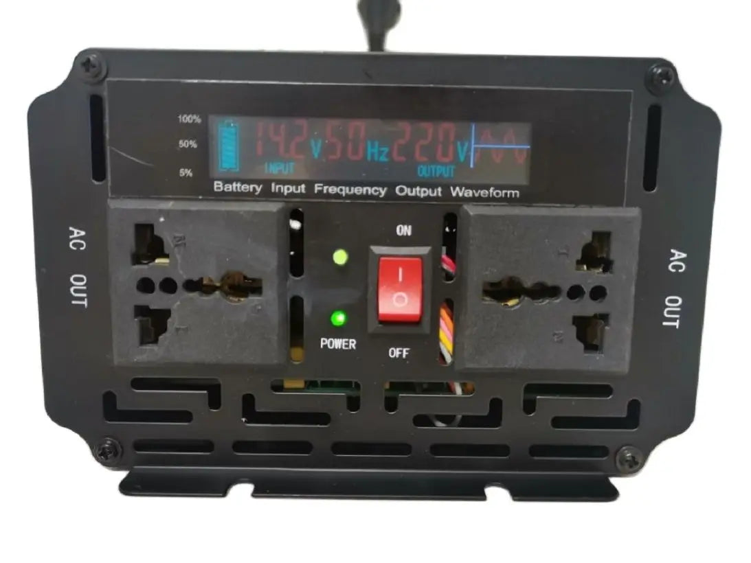 Emergency UPS Power Supply 1.5KW 1500W DC 12V To AC 220V 50HZ Modified Wave Inverter with battery charger