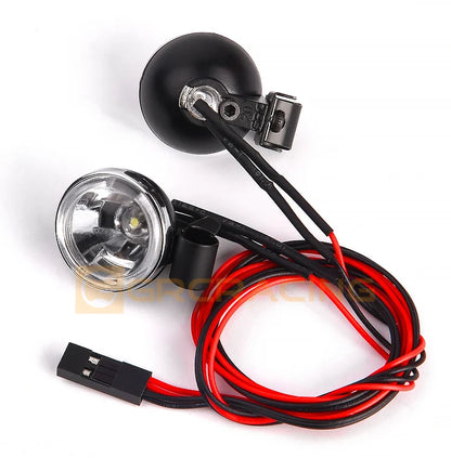 GRC RC Car 1/8 1/10 20mm Spotlight Vintage Round Remote Control Off-Road Searchlight Headlight for T4 SCX10 #G157KG/G157KA