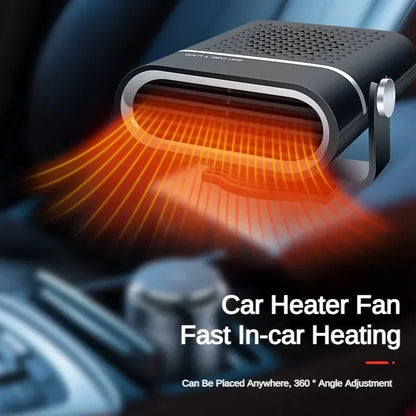 Car Heater Winter Fast Heating Electric Heated Fan Windshield Defogging Heating Implement Car Anti-Fog Heater SUV Travel Camper