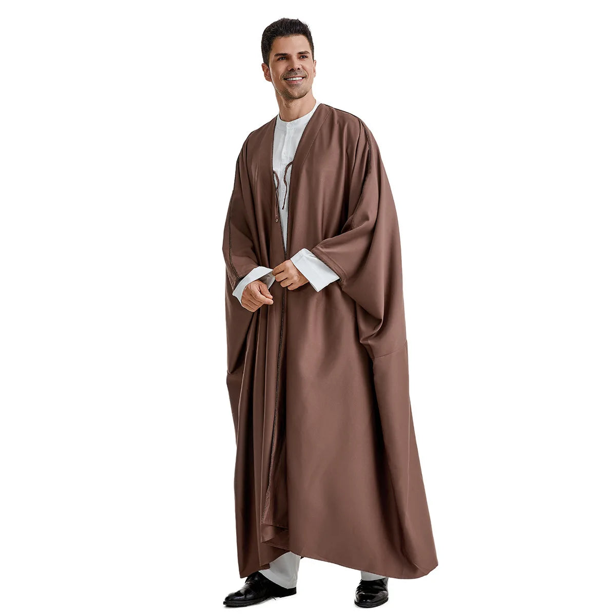 Abaya 2024 New Style Men's Robe, Arab, Saudi, Iranian, Dubai, United Arab Emirates Men's Muslim Fashion Outerwear Clothing M-XL