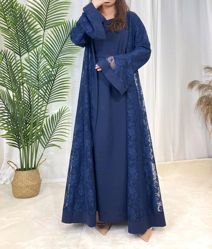 Ramadan Morocco Dubai Muslim Luxury Fashion Women's Islamic Traditional Clothing Arab Dress Kaftan Abaya Robe Robe