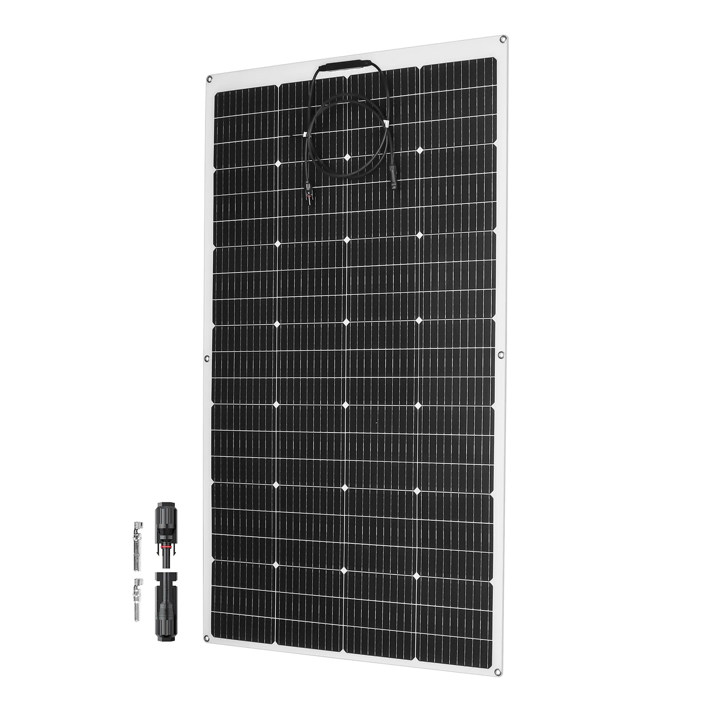 2PCS 200W 100W Flexible Solar Panel 12V 24V Solar Charge Battery Solar Panel Kit 30A Controller Camping RV Home Solar Power Bank