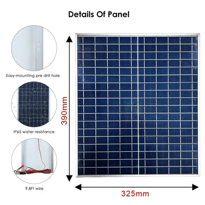 500W1000W 12V  Photovoltaic  Solar Panel, Power Bank Kit 100AController Solar Plate For Home/Camping/RV/Car Fast Battery Charger