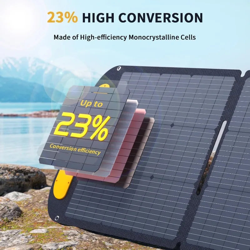 1500W Solar Generator with 110W Panels Included 828Wh Portable Power Station & 110W Portable Solar Panel LiFePO4 Battery Pack