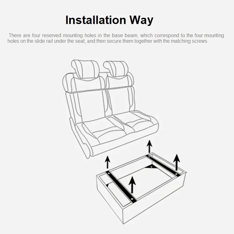 Custom Caravan Folding Campervan Double People Seat Rock and Roll Bed Car Seats Bed Rv Car Camping Accessories Vehicle Supplies